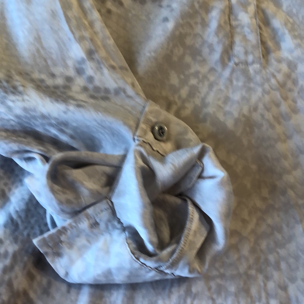 Cache Silk 1/4 Button Down Long Sleeve Blouse. Si… - image 4